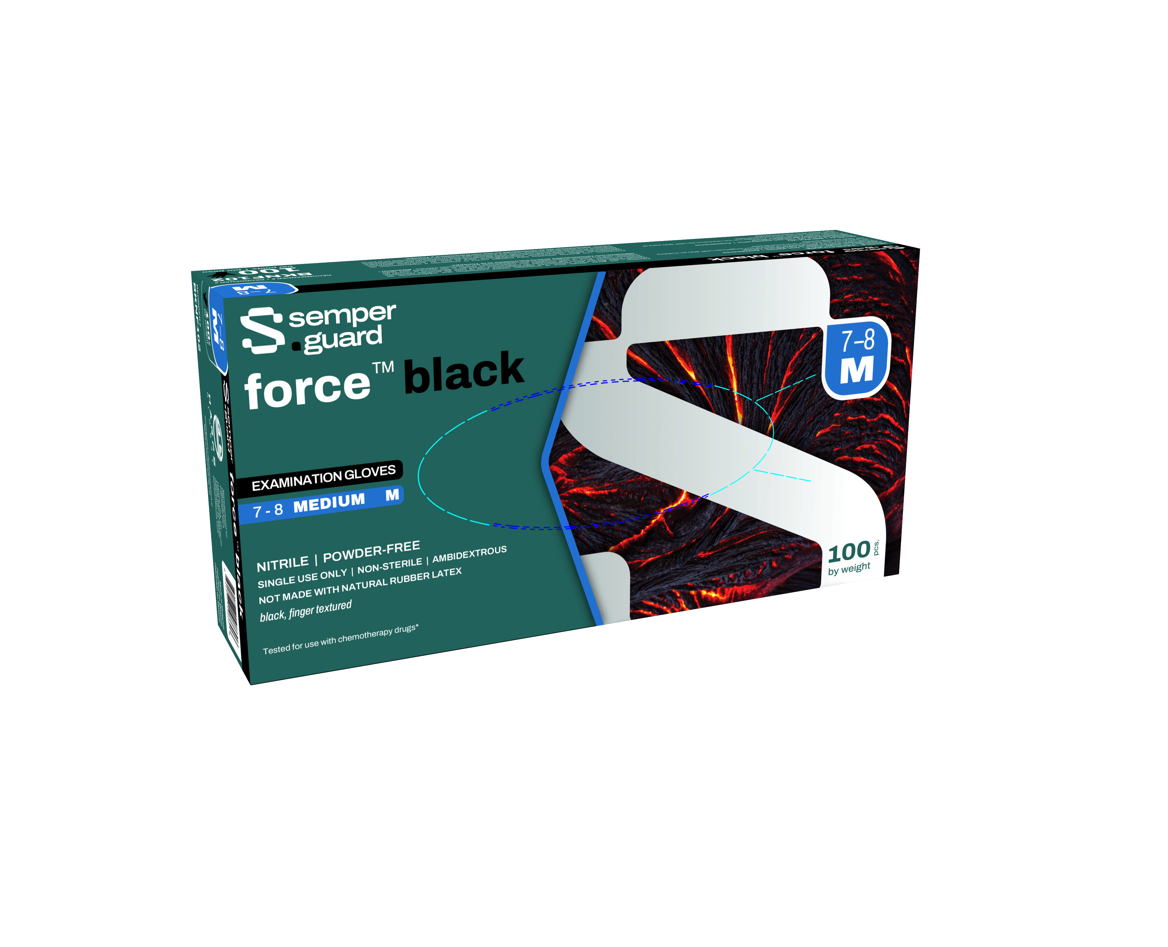 Harps Semper Guard Force Black Exam Gloves